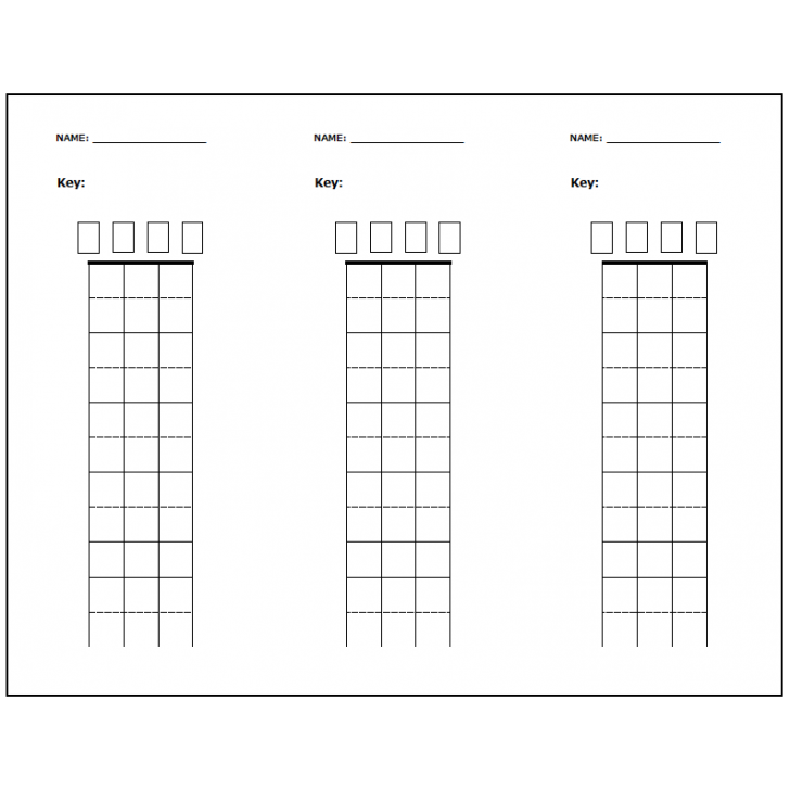 Teach By Finger Pattern: Free Blank Fingering Charts - Smart String Teacher