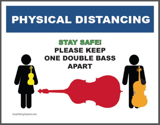Physical Distancing Signs Music